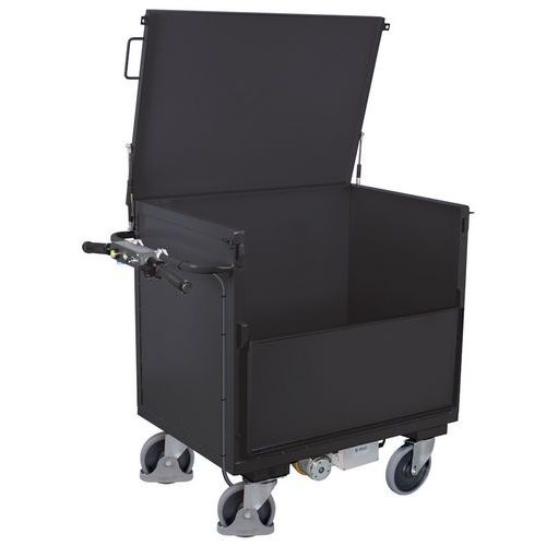 Elektrische wagen B-Well kist staal - wand 1/2 neerklapbaar - 500 kg Elektrische wagen B-Well kist staal - wand 1/2 neerklapbaar - 500 kg