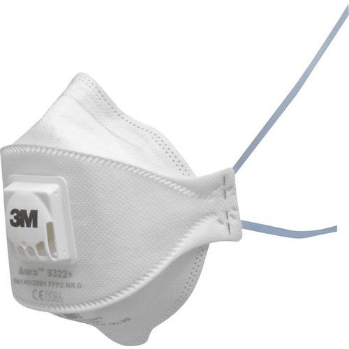 Stofmasker Aura™ FFP2 met ventiel serie 9322+ - 3M Stofmasker Aura™ FFP2 met ventiel serie 9322+ - 3M