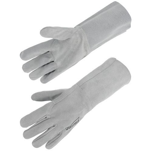 Gants soudeur cuir tout croûte de bovin - Manchette 15 cm - Prosur Gants soudeur cuir tout croûte de bovin - Manchette 15 cm - Prosur