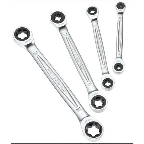 Ringsteeksleutelset E-Torx 4-Delig Ringsteeksleutelset E-Torx 4-Delig