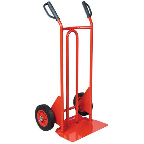 Stalen steekwagen - rubberen banden - met vaste schep - draagvermogen 250 kg Stalen steekwagen - rubberen banden - met vaste schep - draagvermogen 250 kg