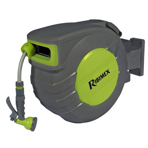 Dévidoir automatique avec tuyau de 40m Ø12,5mm - Ribimex Dévidoir automatique avec tuyau de 40m Ø12,5mm - Ribimex