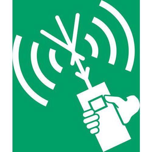 Pictogram 2-zijdige VHF radiotelefoon Pictogram 2-zijdige VHF radiotelefoon