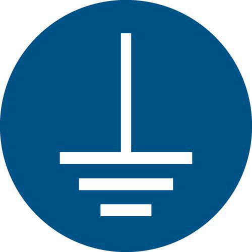 Pictogram Aarding verplicht Pictogram Aarding verplicht