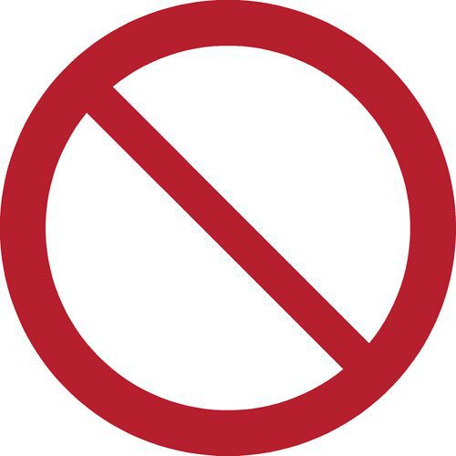Pictogram Algemeen verbod Pictogram Algemeen verbod