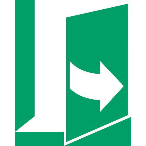 Pictogram Deur links opentrekken Pictogram Deur links opentrekken