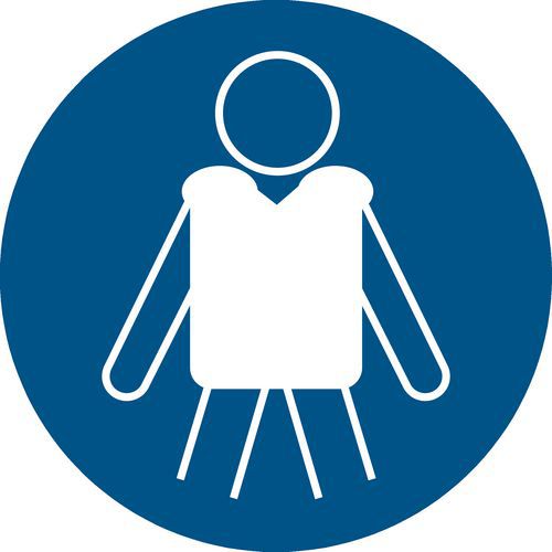 Panneau utilisation obligatoire d'un gilet de sauvetage - Djois Made By Tarifold Panneau utilisation obligatoire d'un gilet de sauvetage - Djois Made By Tarifold