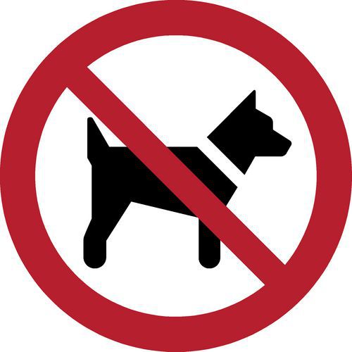 Panneau pictogramme Chien non admis - Djois Made By Tarifold Panneau pictogramme Chien non admis - Djois Made By Tarifold