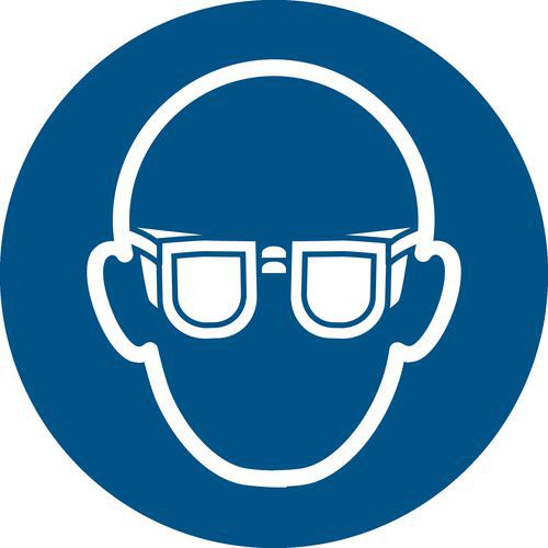 Pictogram Oogbescherming verplicht Pictogram Oogbescherming verplicht