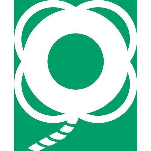 Pictogram Reddingsboei met lijn Pictogram Reddingsboei met lijn