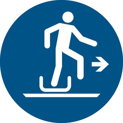 Pictogram Slee aan rechterkant verlaten Pictogram Slee aan rechterkant verlaten