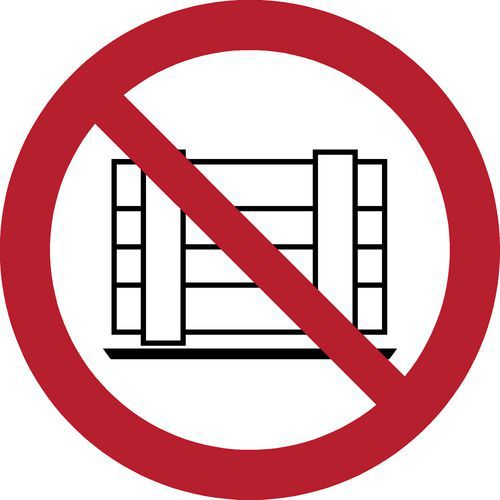 Pictogram Verboden de weg te blokkeren Pictogram Verboden de weg te blokkeren