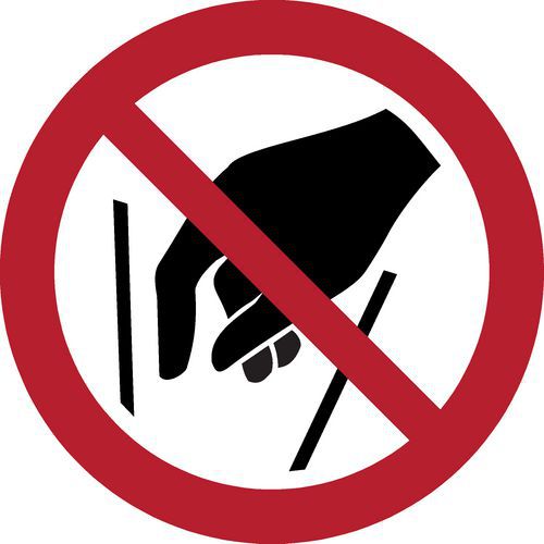 Pictogram Verboden hand in te steken Pictogram Verboden hand in te steken