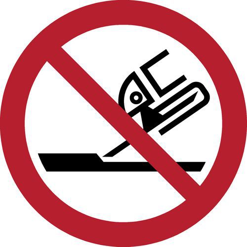 Pictogram Verboden slijpschijf te gebruiken Pictogram Verboden slijpschijf te gebruiken