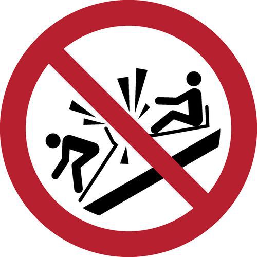 Pictogram Verboden te botsen Pictogram Verboden te botsen