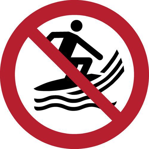 Pictogram Verboden te surfen Pictogram Verboden te surfen