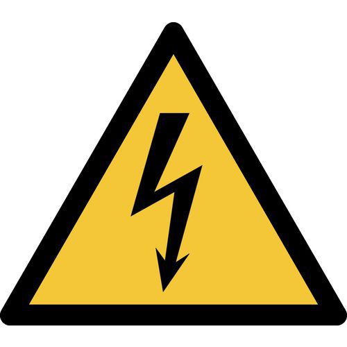 Pictogram Waarschuwing: elektrische spanning Pictogram Waarschuwing: elektrische spanning