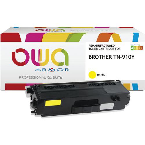 Toner refurbished BROTHER TN-910Y - OWA Toner refurbished BROTHER TN-910Y - OWA