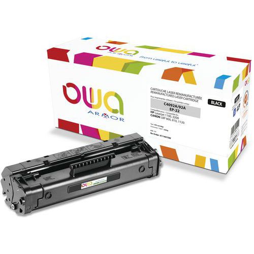 Toner refurbished HP C4092A - CANON EP-22 - OWA Toner refurbished HP C4092A - CANON EP-22 - OWA