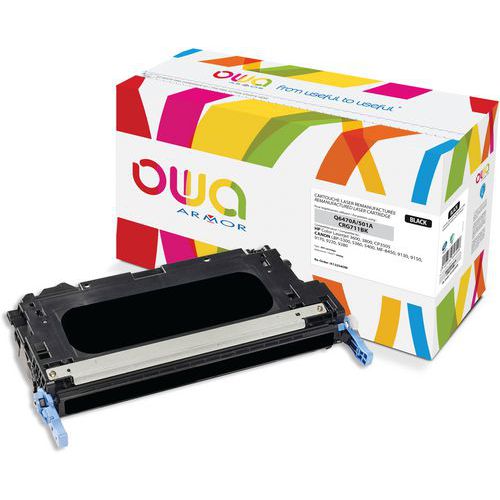 Toner refurbished HP Q6470A - CANON 711BK - OWA Toner refurbished HP Q6470A - CANON 711BK - OWA