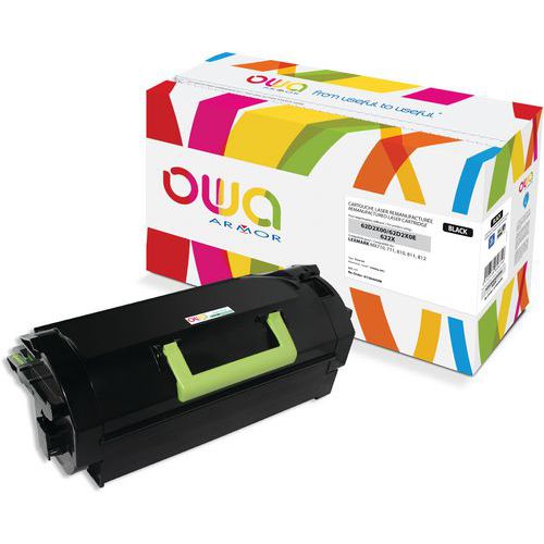 Toner refurbished LEXMARK 62D2X00 - 62D2X0E - OWA Toner refurbished LEXMARK 62D2X00 - 62D2X0E - OWA