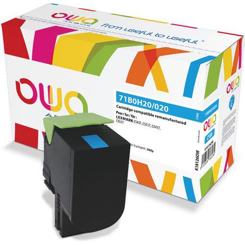 Toner refurbished LEXMARK 71B0H20 - 71B0020 - OWA Toner refurbished LEXMARK 71B0H20 - 71B0020 - OWA