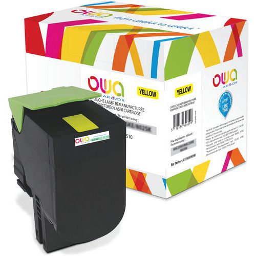 Toner refurbished LEXMARK 80C2SYE - 80C2SY0 - OWA Toner refurbished LEXMARK 80C2SYE - 80C2SY0 - OWA