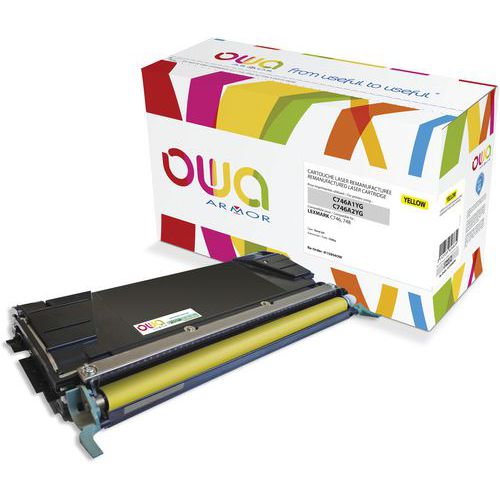 Toner refurbished LEXMARK C746A1YG - C746A2YG - OWA Toner refurbished LEXMARK C746A1YG - C746A2YG - OWA