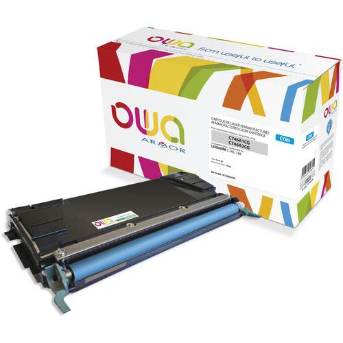 Toner remanufacturé LEXMARK C746A2CG - C746A1CG - OWA Toner remanufacturé LEXMARK C746A2CG - C746A1CG - OWA
