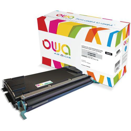 Toner refurbished LEXMARK C746H1KG - X746H1KG - OWA Toner refurbished LEXMARK C746H1KG - X746H1KG - OWA
