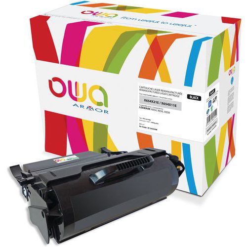 Toner refurbished LEXMARK X654 - OWA Toner refurbished LEXMARK X654 - OWA