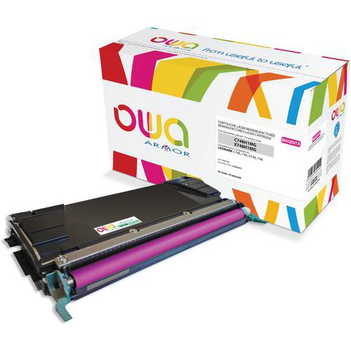 Toner remanufacturé LEXMARK X748H1MG - C748H1MG - OWA Toner remanufacturé LEXMARK X748H1MG - C748H1MG - OWA