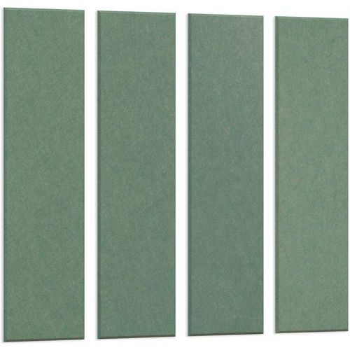 Akoestische PET-vilt wandpanelen, set van 4, groen - Smit Visual Akoestische PET-vilt wandpanelen, set van 4, groen - Smit Visual