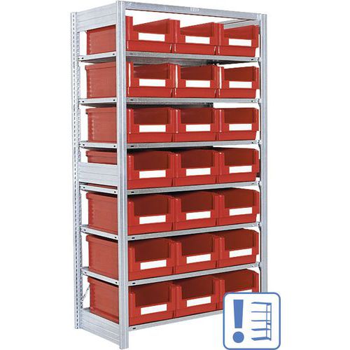 Bakkenstelling, Max. belasting per legbord: 90 kg, Totale hoogte: 124 mm, Totale diepte: 359 mm