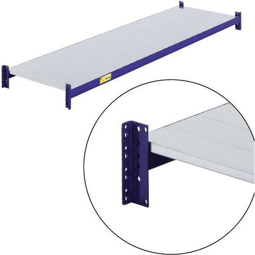 Compleet niveau - D 1100 mm - met stalen paneellegbord gentiaan blauw Compleet niveau - D 1100 mm - met stalen paneellegbord gentiaan blauw