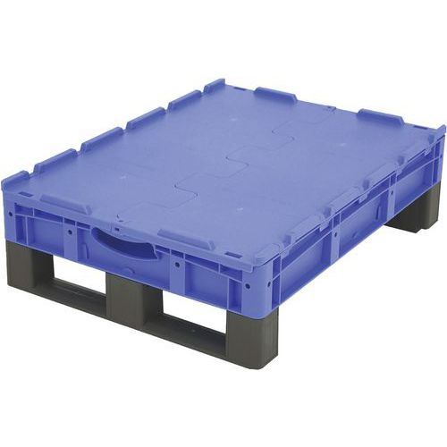 Eurostapelbak met gesloten wanden en scharnierend XL- 800x600 - Bito