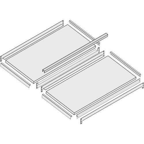 Extra legbord LxD 1000x40 mm - schuin - glansverzinkt - Bito Extra legbord LxD 1000x40 mm - schuin - glansverzinkt - Bito