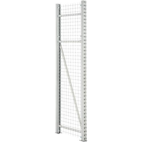 Zijwanddraadpaneel voor stellingkader Diep 1100 mm - glansverzinkt Zijwanddraadpaneel voor stellingkader Diep 1100 mm - glansverzinkt