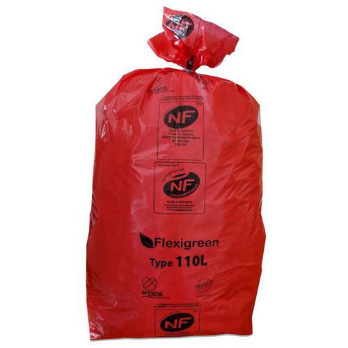 Sac poubelle - Déchets dangereux - Rouge - Jetsac Sac poubelle - Déchets dangereux - Rouge - Jetsac