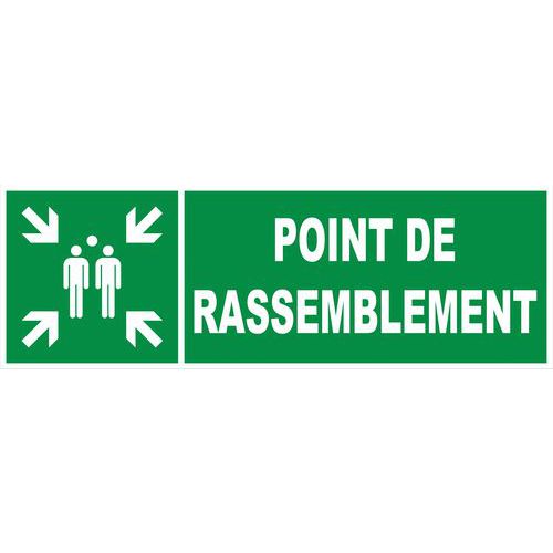 Bord voor ontruiming - Verzamelpunt - Hard Bord voor ontruiming - Verzamelpunt - Hard