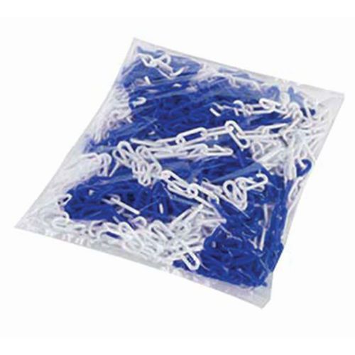 Chaîne plastique en sac - Bleu/blanc Chaîne plastique en sac - Bleu/blanc