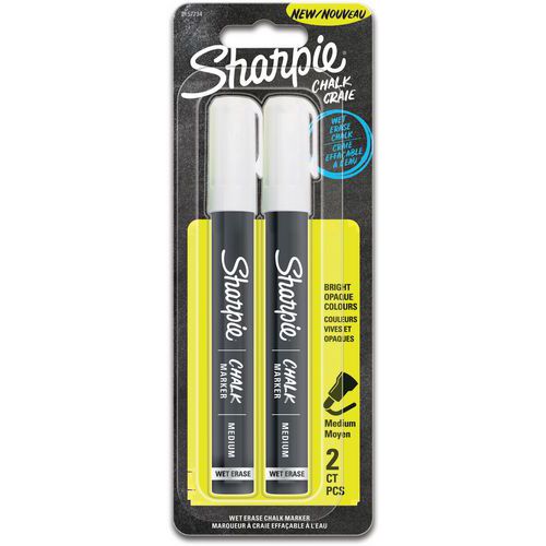 Sharpie Chalk krijtstift wit medium ronde punt Sharpie Chalk krijtstift wit medium ronde punt