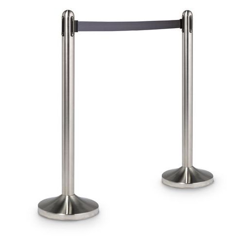 Poteau de délimitation à sangle extensible Poteau de délimitation à sangle extensible