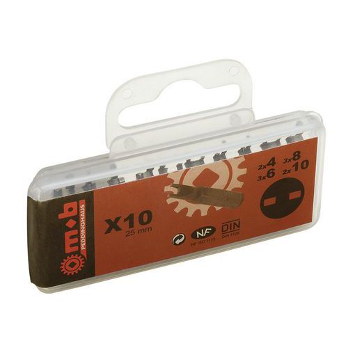 Doos met 10 bits - tri-wing Doos met 10 bits - tri-wing