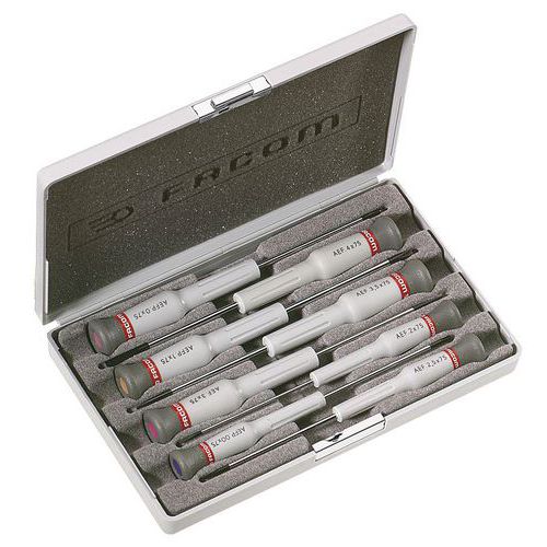 Coffret de 8 tournevis Micro-Tech® Fente - Phillips® Coffret de 8 tournevis Micro-Tech® Fente - Phillips®