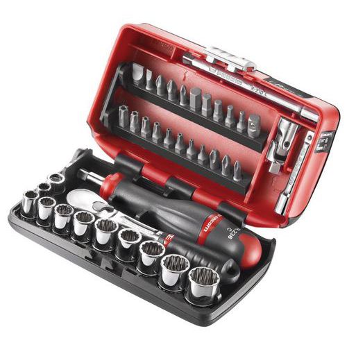Coffret douilles 1/4 12 pans en pouces - RL.NANO-U2 Coffret douilles 1/4 12 pans en pouces - RL.NANO-U2