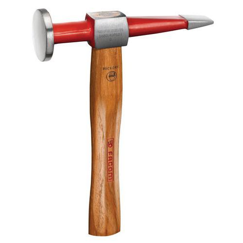 Hamer met rechte hamerpen en ronde, platte kop Hamer met rechte hamerpen en ronde, platte kop