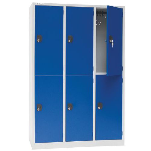 Vestiaire-penderie multicases - Sur socle - Manutan Expert