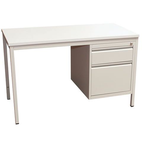 Recht bureau met ladeblok Base-Line Recht bureau met ladeblok Base-Line