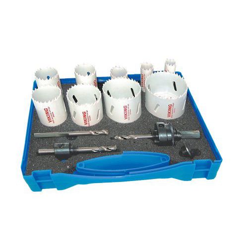 Coffret de 9 scies trépan au cobalt 8 % Coffret de 9 scies trépan au cobalt 8 %